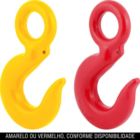 Gancho olhal fixo 1/2" 3,0t sem trava uso leve - Vonder