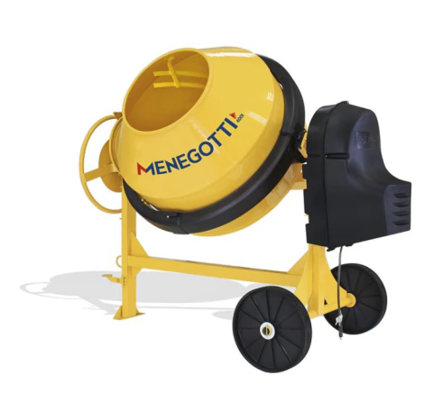 Betoneira 400L Prime Com Motor Monofásico 2Cv 110V 60Hz 4P Roda Plastica Menegotti