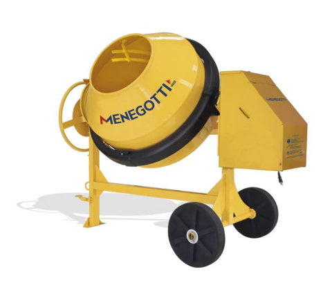 Betoneira 400L Pro Com Motor Monofásico 2Cv 220V 60Hz 4P Com Roda Maciça Menegotti