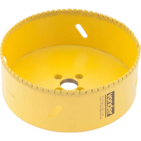 Serra Copo Diamantada 140Mm 5.1/2'' Vonder Para Telha Cerâmica Granito