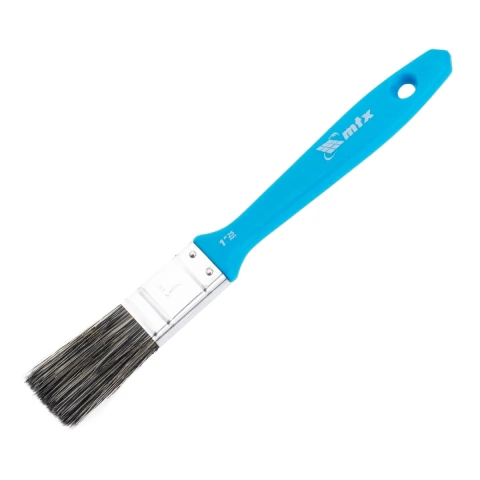 Trincha Pincel 1 Pol 25 Mm Para Tintas Látex E Acrílicas Cerdas Mistas Cabo Plástico Mtx