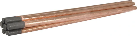 Eletrodo de Carvão Grafitado Cobreado 3/8" c/ 50 pç Vonder