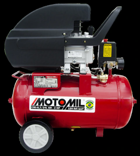 Compressor 120lbs 2HP 127/220V Hobby CMI-8,7/24BR Motomil