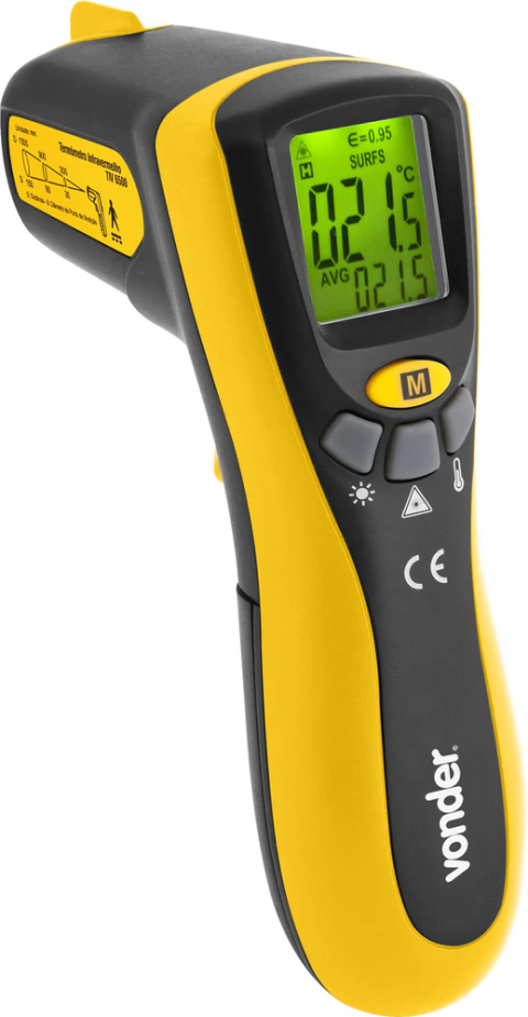 Termômetro digital à laser -20c à 500c c/f tiv6500 - Vonder