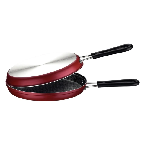 Omeleteira Tramontina Loreto Alumínio Antiaderente Starflon Max 24 cm Vermelho 1,6 mm