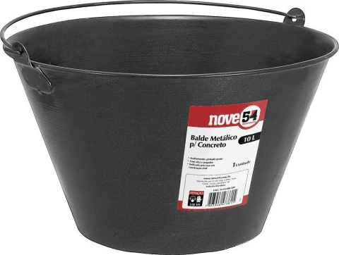 Balde para concreto 10 litros metálico Nove54