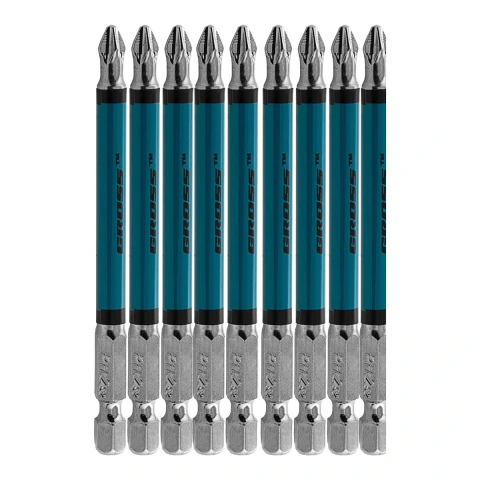 Bits Phillips Ph2 90mm 10pçs Aço S2 Gross 1126356 Magnetizado