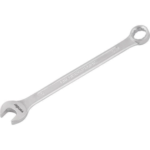 Chave combinada 09mm cromo vanádio fosco cartela Vonder