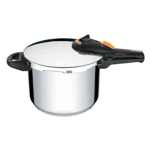 Panela De Pressão Solar 6 Litros Aço Inox Fundo Triplo Indução 22 Cm