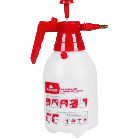 Pulverizador De Compressão Prévia 2 Litros Aplicação Eficiente Worker