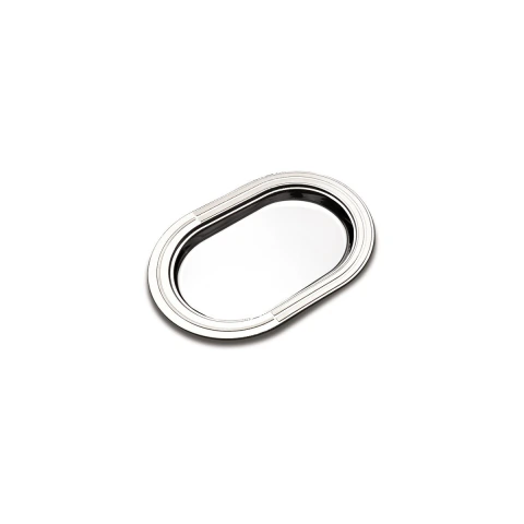Travessa Rasa Oval Tramontina Em Aço Inox 401 X 275 Mm Linha Ciclo Para Servir