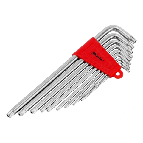 Jogo De Chaves Torx Longas T10-T50 9pçs Cromo Vanádio MTX