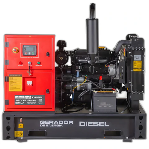 Gerador à Diesel Dls-190 Trif 220 19Kw Kawashima