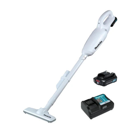 Aspirador de Pó Max 600ML Sem Fio 12V Com 1 Bateria Carregador Bocais Tubos CL106FDSAW Makita