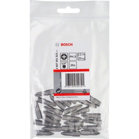 Pontas Bosch Extra Hard Phillips Ph2 25mm Com 25 Peças
