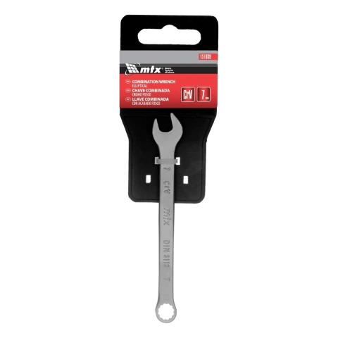 Chave Combinada 7 Mm Cromo Vanádio Cromo Fosco 45 Hrc Mtx 1 Peça