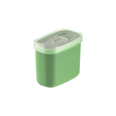 Pote Tramontina MixColor 1,5 L Polipropileno Verde Sálvia Tampa Transparente Antimicrobiano Sem BPA