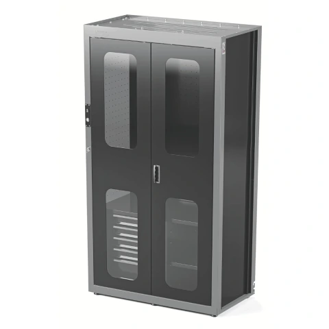 Armário Smart System com Visores 2 Portas 5 Gavetas 400kg Trancas Eletrônicas C14 C13 Prateleiras Móveis Tramontina PRO