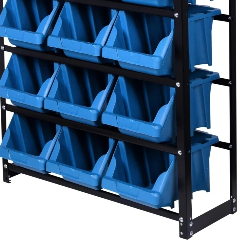 Estante Gaveteiro Metal N7 150x75x33,5 Worker 21 Gavetas
