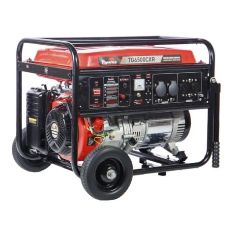 Gerador Gasolina 6000W Bivolt 230V 115V 25L Toyama TG6500CXR AVR Monocilíndrico