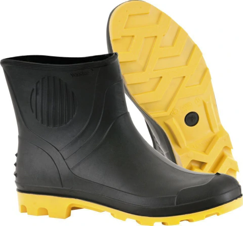 Bota pvc 41 cano 3/4" s/ forro preto/amarelo ca3151 Vonder