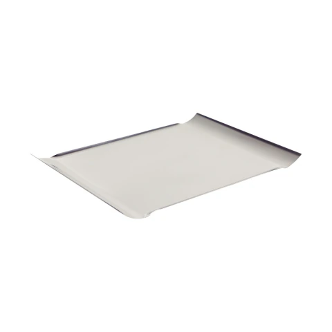Bandeja Tramontina Quadrata Retangular Aço Inox Alto Brilho 57 x 32 Cm