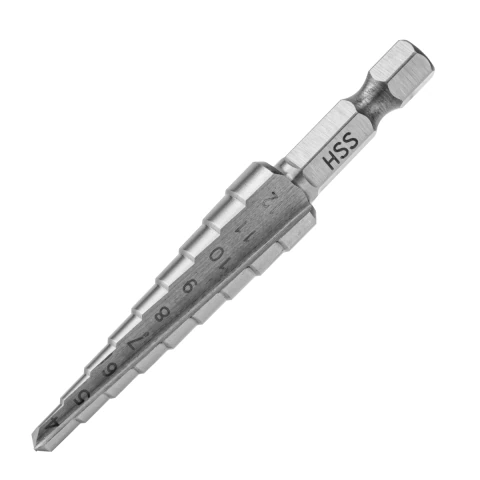 Broca Escalonada Metal 4-12mm Aço Rápido Haste Hexagonal 1PC Gross 7236055