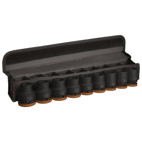 Jogo De Soquetes Bosch Pro Impact Curto Encaixe 3/4'' 9Un