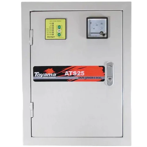 Painel ATS Trifásico 220V para Gerador Toyama TD25SGE3 com Automação e Cabo