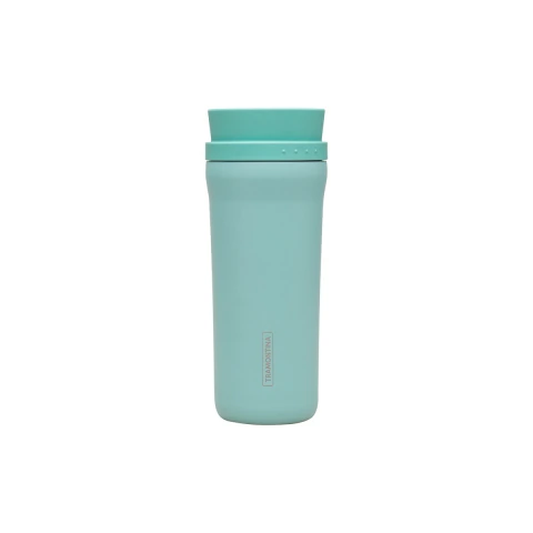 Copo Térmico Tramontina 460 ml Aço Inox Verde Bocal 360° Parede Dupla
