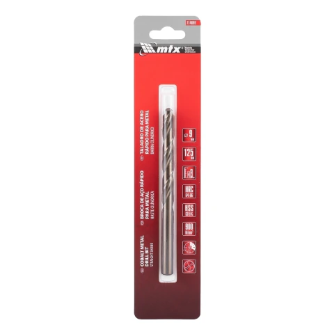 Broca Aço Rápido Cobalto 5% Metal Duro Aço Inox 9mm MTX
