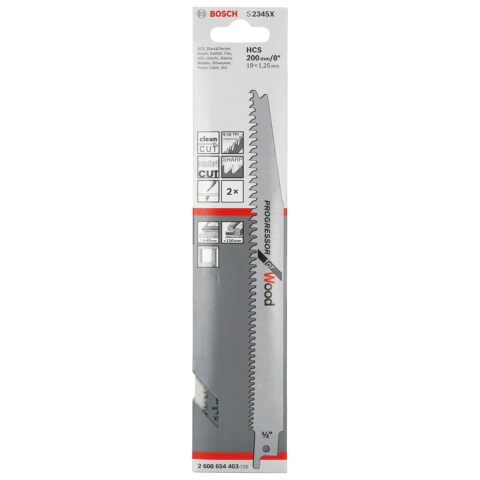 Lâmina De Serra Sabre Bosch Progressor For Wood S2345X 2U