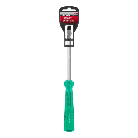 Chave De Fenda Sl8 5/16 X 5 Polegadas 125 Mm Aço Crv Cabo Verde Mtx
