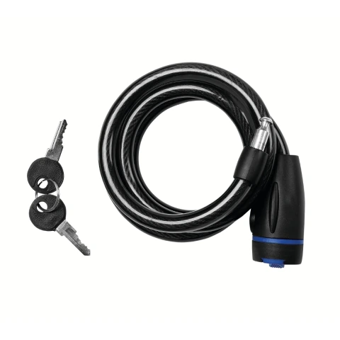 Cadeado Antifurto 1,2m 12mm 2 Chaves Segurança Aço PVC Tramontina