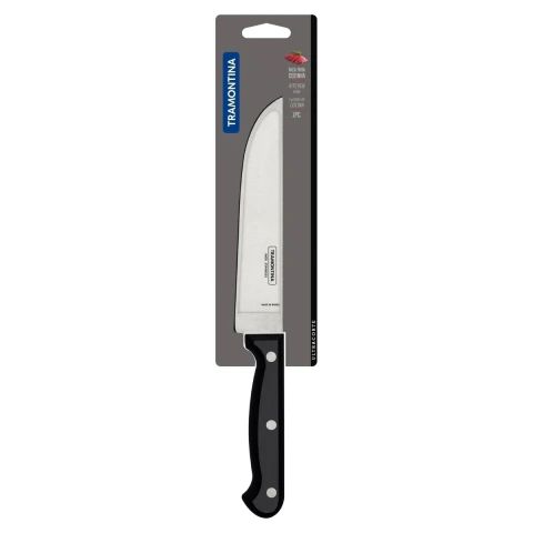 Faca De Cozinha Tramontina Ultracorte 6 Polegadas Aço Inox Cabo Polipropileno Antimicrobiano