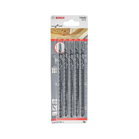 Lâmina Serra Tico Tico Bosch T344D Speed For Wood 5 Peças