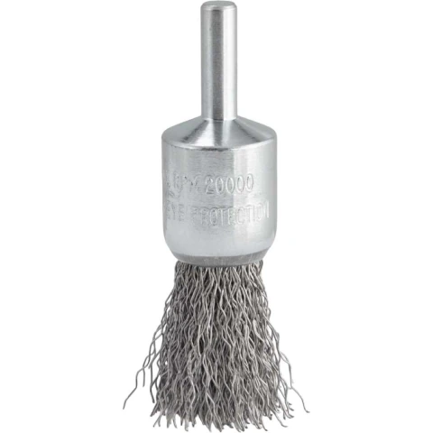 Escova Pincel 19Mm Haste 6Mm Aço Inox Ondulado Vonder