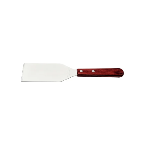 Espátula Raspador Tramontina 5 Polegadas Aço Inox Cabo Madeira Polywood Vermelho Para Chapa E Grelha