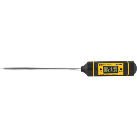 Termômetro Digital Tipo Espeto 300°C 118mm Vonder TVD300 Medição Rápida e Precisa