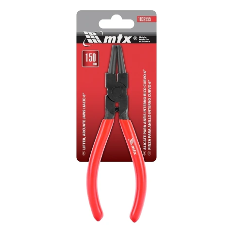 Alicate Para Anéis Internos Bico Curvo 6''-150mm MTX