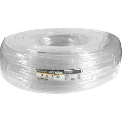 Mangueira Cristal Transparente 1"X2,0mm c/ 50 metros Vonder