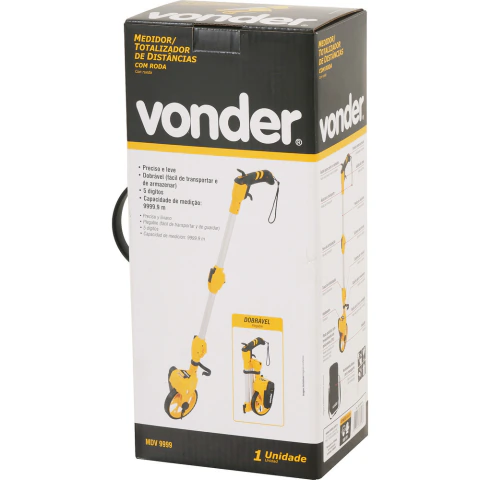 Medidor totalizador de distância 5 dígitos com roda - Vonder