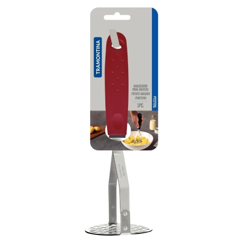 Amassador De Batatas Tramontina Utilità Aço Inox Cabo Polipropileno Preto Resistente Multiuso