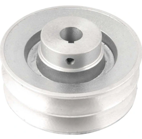 Polia Alumínio 2 Canais Perfil B 120mm com Furo 3/4" Vonder
