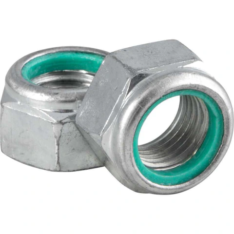 Porca Sextavado Autotravante 18Mm Ma Zincado 27Mm Aço Carbono Nove54