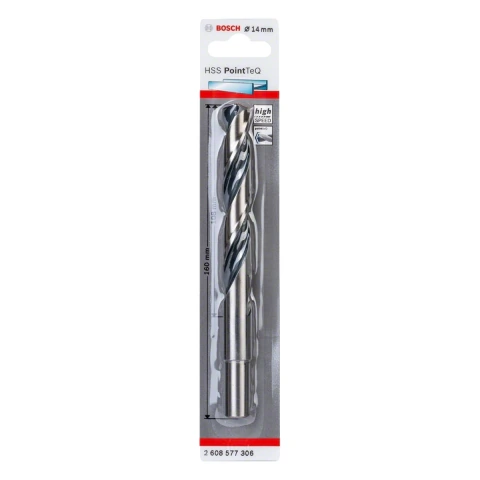 Broca Para Metal Bosch Aço Rápido Hss-Pointteq 14,0mm