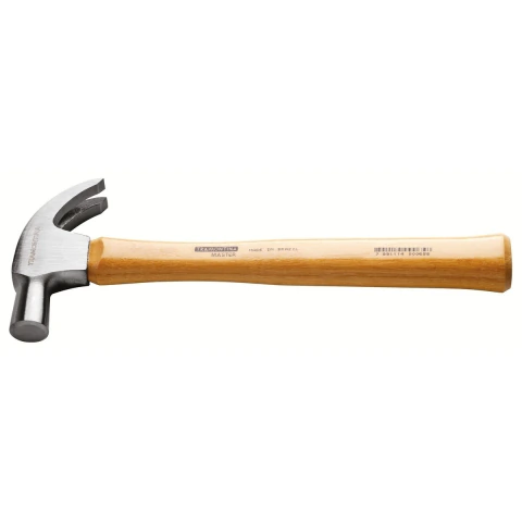 Martelo De Unha Polido 29mm Tramontina Master Cabo Madeira Envernizada Resistente