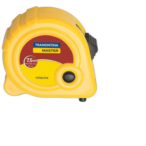 Trena Tramontina MASTER 7,5 m Corpo ABS Fita Aço Temperado Freio Duplo Tramontina