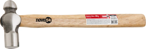 Martelo bola 450g aço forjado cabo madeira Nove54