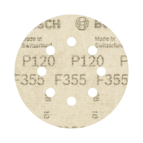 Disco De Lixa Bosch Pro F355 125mm Grano 120 - 5 Unidades